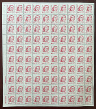 #2175e 10c Red Cloud, Carmine, Mottled Tagging, shiny gum, full sheet, VF OG NH, *STOCK PHOTO*, please ask for specific plate numbers or positions