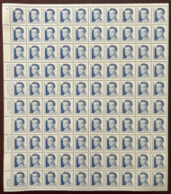#2187a 40c Claire Chennault, Solid Tagging, dull gum, full sheet, VF OG NH, *STOCK PHOTO*, please ask for specific plate numbers or positions