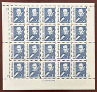 #2194f $1 John Hopkins, Solid Tagging, LGG, full sheet, VF OG NH, *STOCK PHOTO*, please ask for specific plate numbers or positions