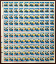 #2277 25c "E" Earth, full sheet, VF OG NH, *STOCK PHOTO*, please ask for specific plate numbers or positions