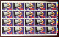 #2394 $8.75 eagle & Moon, full sheet, VF OG NH, *STOCK PHOTO*, please ask for specific plate numbers or positions