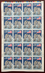 #2419 $2.40 Moon Landing 20th, full sheet, VF OG NH, *STOCK PHOTO*, please ask for specific plate numbers or positions