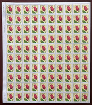 #2517 29c "F" Tulip, Better Plate #U1213, double what normal is usually, sheet