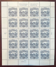 #2590 $1 Surrender of Burgoyne, full sheet, VF OG NH, *STOCK PHOTO*, please ask for specific plate numbers or positions