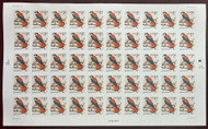 #3031A 1c Kestrel, Blue 2000 Date, full sheet, VF OG NH, *STOCK PHOTO*, please ask for specific plate numbers or positions