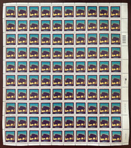 #3467 21c Bison, full sheet, VF OG NH, *STOCK PHOTO*, please ask for specific plate numbers or positions