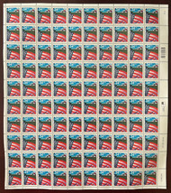 #3469 34c Flag over Farm, Perf, full sheet, VF OG NH, *STOCK PHOTO*, please ask for specific plate numbers or positions
