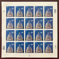 #3472 $3.50 U.S. Capitol Dome, full sheet, VF OG NH, *STOCK PHOTO*, please ask for specific plate numbers or positions