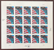 #3978 39c Lady Liberty Flag, full sheet, VF OG NH, *STOCK PHOTO*, please ask for specific plate numbers or positions