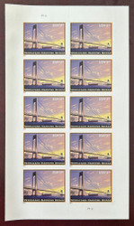 #4872 $5.60 Verrazano-Narrows Bridge, full sheet, VF OG NH, *STOCK PHOTO*, please ask for specific plate numbers or positions