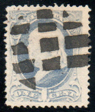 # 156 VF, used, bold grid cancel, nice color!