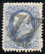 # 156 XF-SUPERB, used, faint "77" year date cancel, great color!