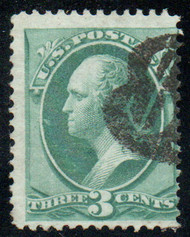 # 158 Fine, used, face-free '$' sign cancel, gorgeous color!