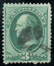 # 158 VF, used, clover cancel,  vivid color!