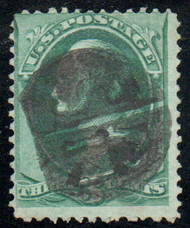 # 184 Fine+, used, S-O-N negative US cancel, gorgeous color!