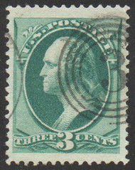 # 184 JUMBO XF, used, "3" cancel, lovely color!