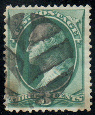 # 184 VF, used, leaves cancel, bold color!