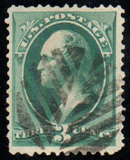 # 184 VF, used, leaves cancel, bold color!
