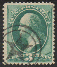 # 184 VF+, used, star in circle cancel, pinhole, robust color!