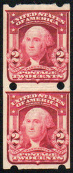 # 320Av F/VF OG H, Pair, Brinkerhoff Company, Type IIa, eye popping color!