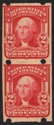 # 320av VF+ OG H, Pair, Brinkerhoff Company, Type IIa, eye popping color!
