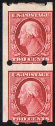 # 344v Fine+ OG H, Part-Paste up Pair, Brinkerhoff Company, Type IIb, bold color!