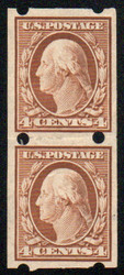 # 346v VF/XF OG H, Pair, Brinkerhoff Company, Type IIb, outstanding color, CHOICE!