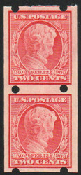 # 368v SUPERB OG NH, Pair, Brinkerhoff Company, Type II, rare NH, amazing margins, GEM!