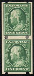 # 383v XF-SUPERB OG H, Pair, Brinkerhoff Company, Type IIa, robust color, SELECT!