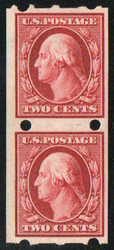 # 384 VF OG NH, Pair, Brinkerhoff Company, Type IIb, excellent color!