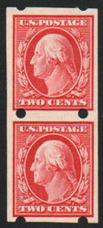 # 384v XF-SUPERB OG H, Pair, Brinkerhoff Company, Type II, beautiful color and margins, SELECT!