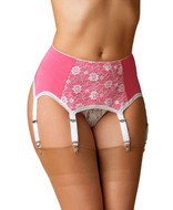 suspender belt with metal clips