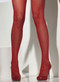 Fiore Liza Fishnet Hold Up Stockings Fashion Stay Up Nylons Red
