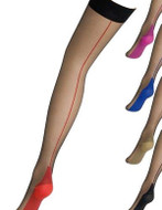 Clio Back Seam Garter Stockings 10 Denier Seamed Fashion Nylons Colors