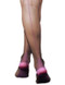 Clio Back Seam Garter Stockings 10 Denier Seamed Fashion Nylons  Pink Seam