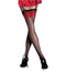 Fiore Anais Red Welt Contrast Seam Sheer Garter Stockings Fashion Nylons 