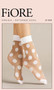 Contrast Band and Toe Patterned Hosiery Socks Fiore Papavero 20 Denier Nylon Socks Package