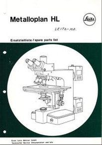 Leitz Metalloplan HL Parts List