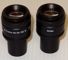 Leica HC Plan 10X Microscope Eyepieces 25mm FOV (Pair)
