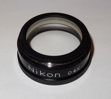 Nikon Stereo Microscope Auxiliary Objective 0.4X