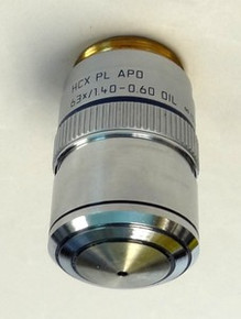 Leica HCX 63X oil immersion Plan Apochromat Microscope Objective with Diaphragm