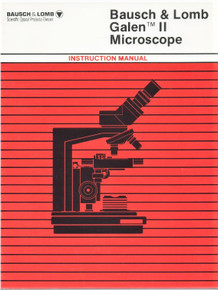 Bausch & Lomb Galen II Microscope Manual