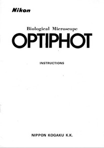 Nikon Biological Microscope Optiphot Instructions