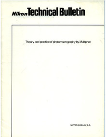 Nikon Multiphot Literature Bonus Pack - Technical Bulletin, Sales Brochure, Product Description and Price List