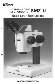Nikon Stereoscopic Microscope SMZ-U Basic Set / Instructions