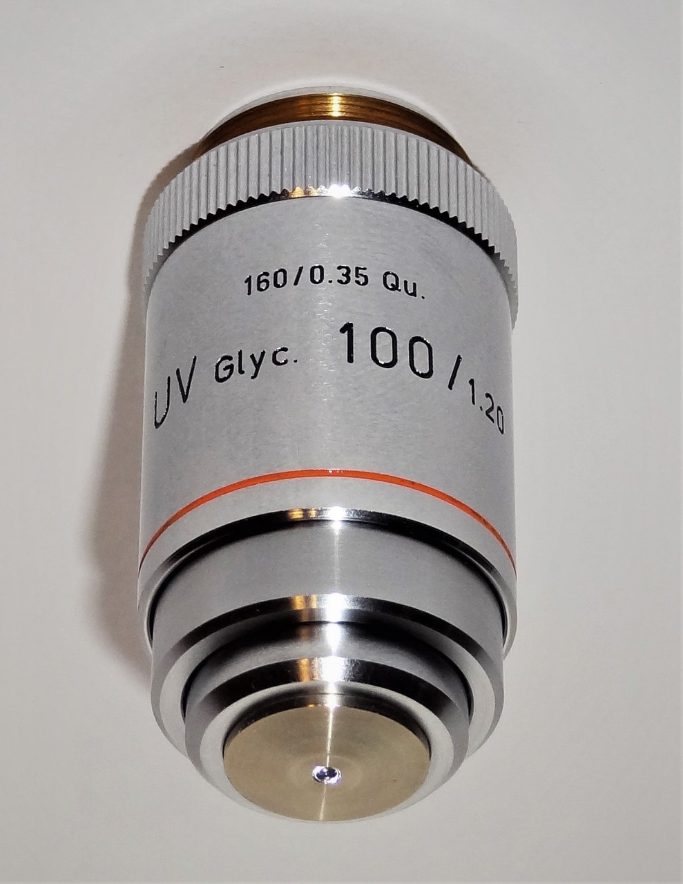 Leitz 100X UV Glycerine Immersion Microscope Objective Laboratory