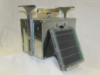 12 Volt Galvanized Box Feeder Control Unit with Attached Solar - 133LDTS-A