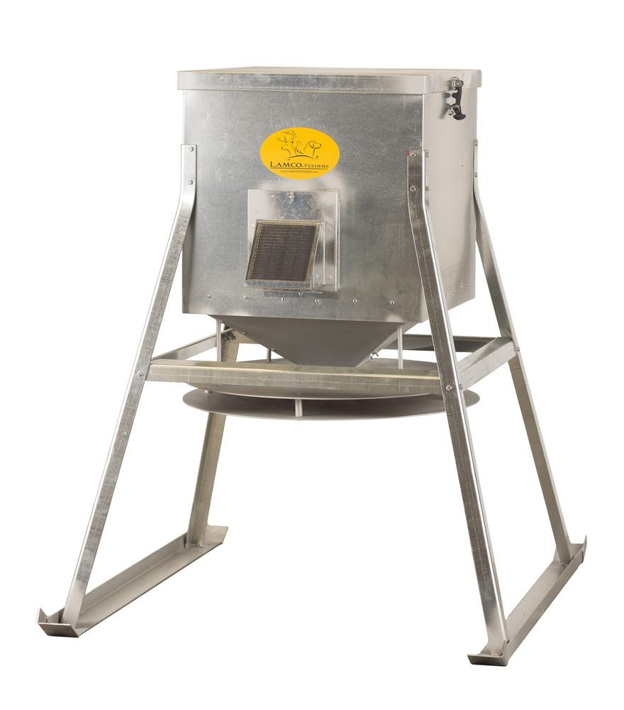 LAMCO 600lb Low & Throw Corn Feeder - Texas Direct Hunting Products
