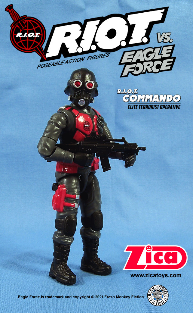 Eagle Force Retro RIOT Commando - ZICA Toys Direct