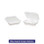 GENPAK CONTAINER VENTED FOAM HINGED LID 3-COMP LG 9.25X9.25X3 WHITE 2/100